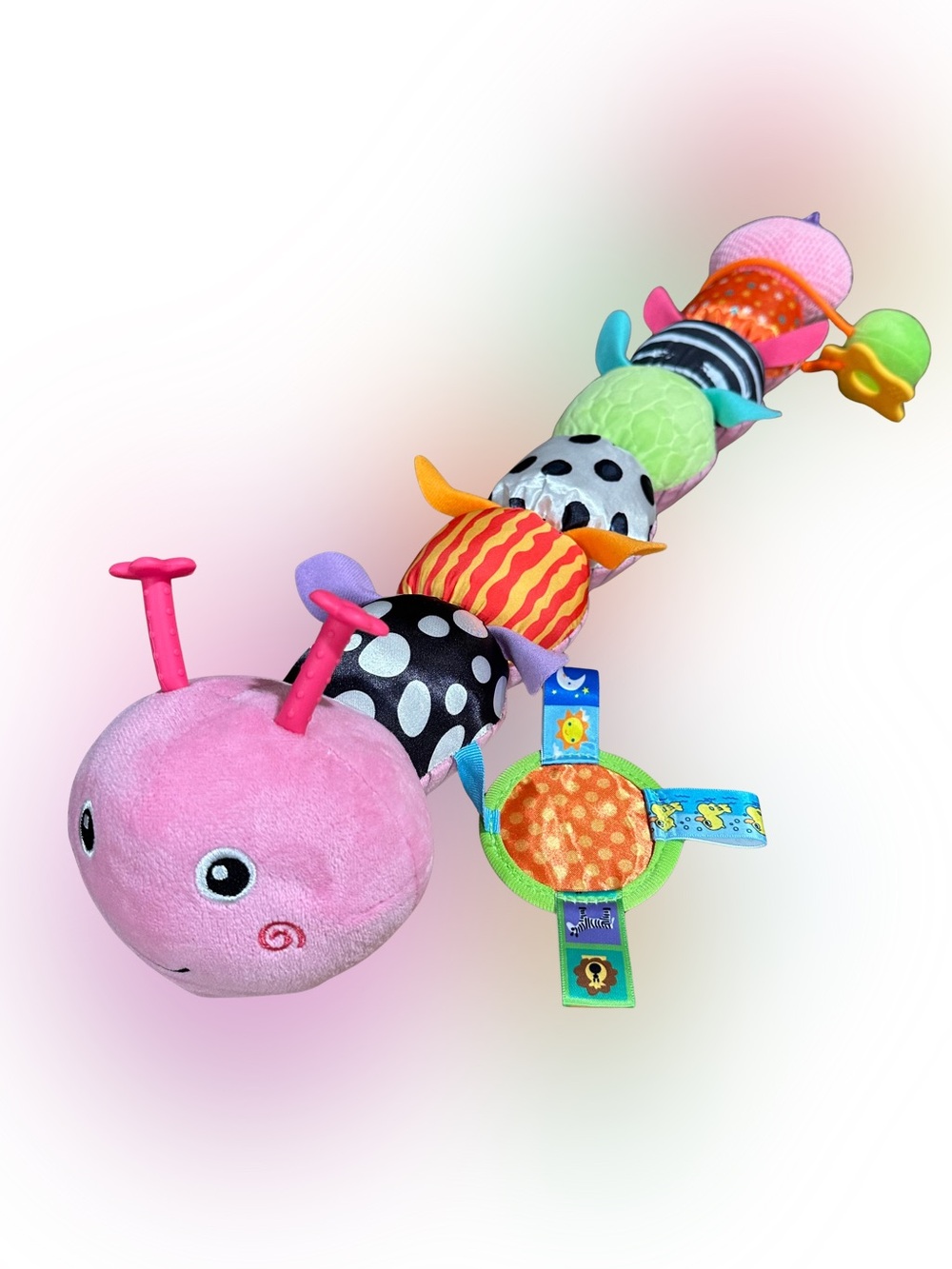 Baby Girl Toy 0-6 Months Musical Stuffed Plush Pink Caterpillar Sensory Snuggle